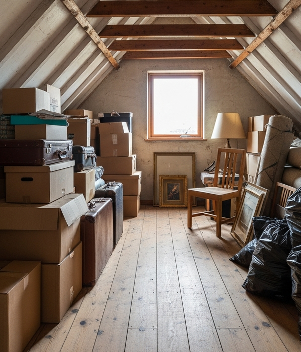 Volle zolder voor opruiming